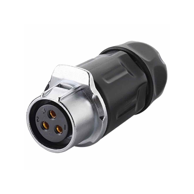 LP-20 power connector M20 3-pin female cable plug 500 V 20 A IPX8