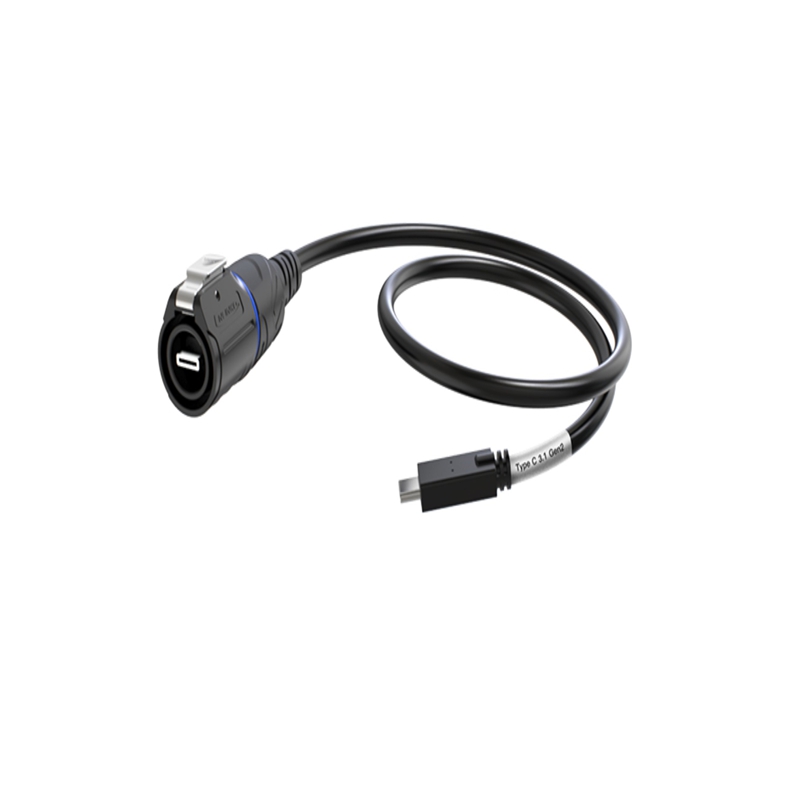 LP-16 Data 1m USB C 3.1 Cable with IP68 Gen2(1000MB/S)