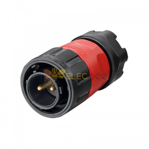 YM-20 power connector M20 2-pin male plug 500 V 20 A IP67