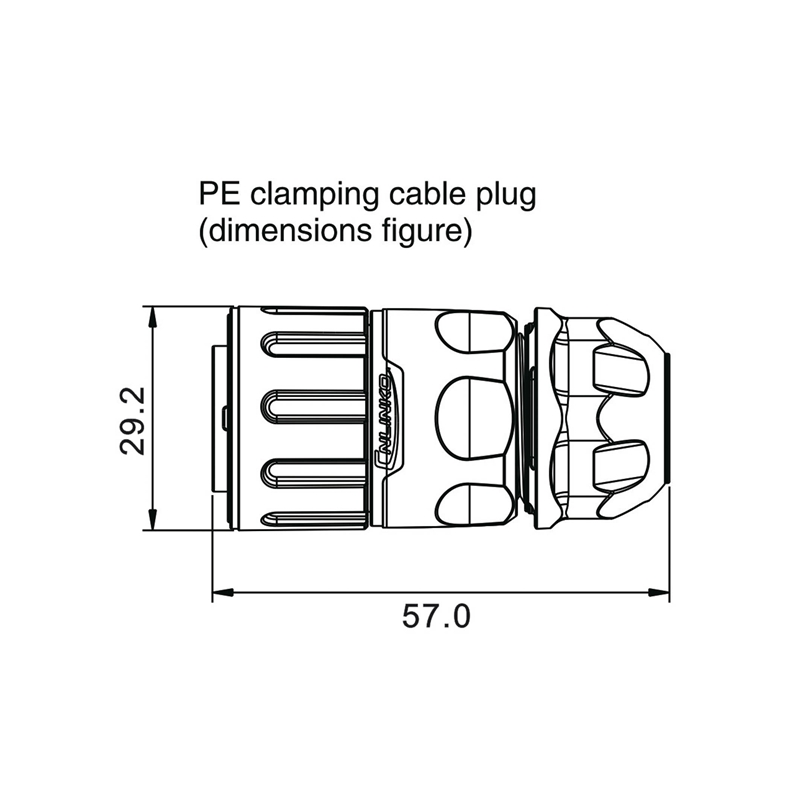 YM-20 power connector M20 3-pin female plug 500 V 20 A IP67