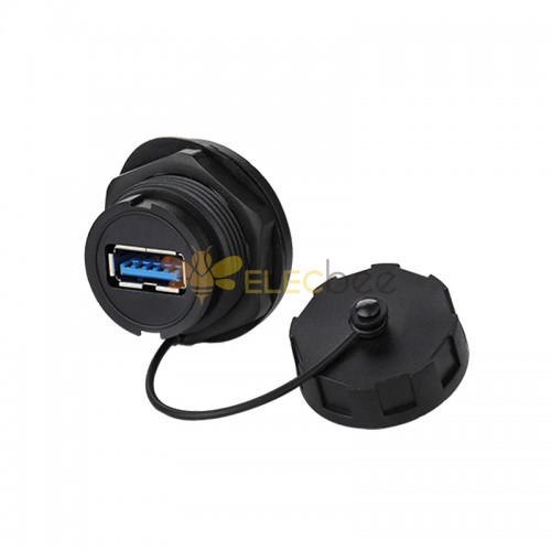 YU series USB3.0. female - female, dual port socket IP67