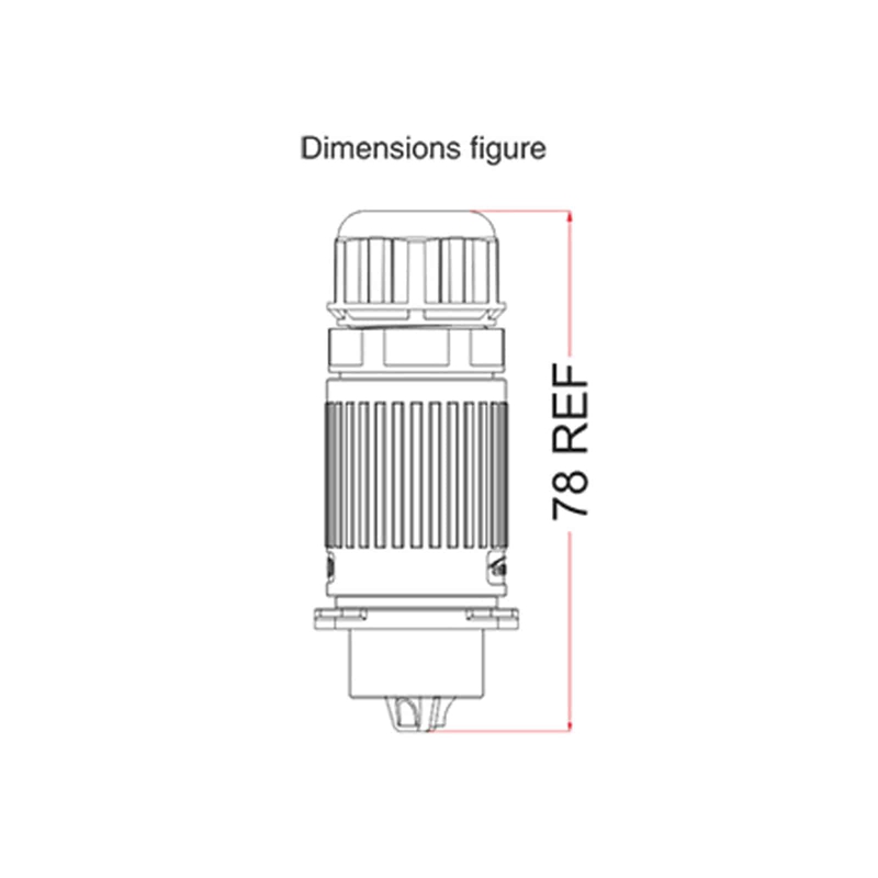 YW-20 series 7 pin cable connector waterproof male IP67