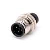 M12 geformter Kabelstecker A-Code, gerader 5-poliger Stecker ohne Abschirmung