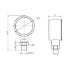 Digitaler Drucksensor, geringer Stromverbrauch, industrieller Druckmesssensor mit LCD-Display