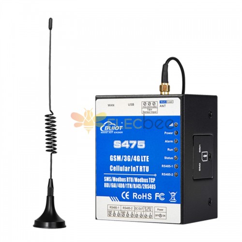 Dual Sim Ethernet Cellular IoT RTU Datenerfassungsüberwachung RTU unterstützt RS485 Modbus Master/Slave EB-S475