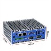 Fanless Mini Desktop Industrial Computer J1900 Rail with GPIO Fanless TPM RS232/RS485 Serial Port Control Computer