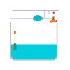 Schwimmerschalter Wasserstandsregler Pumpstandsanzeige Wasserpumpe Wasserturm Wasserstandssensor Automatischer Wassersensor