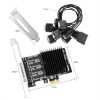 Industrielle Automatisierung 8-in-1-Zugkabel PCI-E 1 bis 8 serielle Ports RS232 mit Kartenfeld