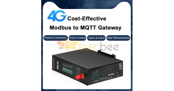 Modbus RTU to MQTT Converter 4G LTE Cellular Industrial IoT Gateway for ...