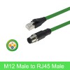 Profinet-Kabel für Elecbee M12-Stecker auf RJ45-Stecker, M12-Buchse auf RJ45-Stecker, M12-Stecker auf M12-Stecker, Gigabit-Netzwerk CAT5e 22 bis 30 Awg