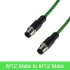 Profinet-Kabel für Elecbee M12-Stecker auf RJ45-Stecker, M12-Buchse auf RJ45-Stecker, M12-Stecker auf M12-Stecker, Gigabit-Netzwerk CAT5e 22 bis 30 Awg