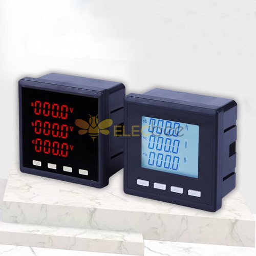 Smart Meter RS485 Communication Three-phase Single-phase Digital Display Meter Multifunction Meter Power Meter Voltmeter