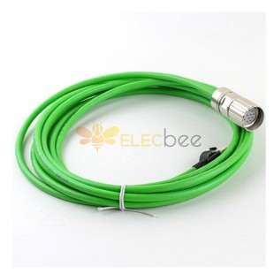 EB-VW3M8102R50 Elecbee ENCODER Cable M23 to RJ45 Servo Motor Encoder Industrial Wire