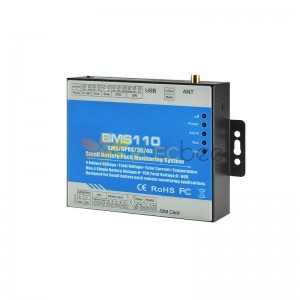 Drahtlose Solarpanel-Batterie 9-60 V DC-Überwachungssystem Modbus TCP MQTT IoT Gateway SMS BTS Batterieleistungsüberwachung BMS110