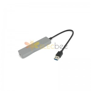 محطة إرساء موزع USB رباعي المنافذ مع شحن سريع BC