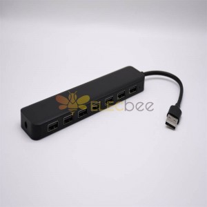 Dockingstation 7-Port USB2.0 HUB mit BC-Schnellladung und externem Stromanschluss