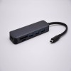 도킹 스테이션 USB-C-USB3.0x3 6-1 허브+HDMI+SDMicro SD 카드 리더기