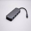 Bağlantı istasyonu USB Type-C - USB3.0x4 hub+HDMI+VGA+3,5 mm telefon jakı TRRS +RJ45 +SD + TF +USB PD