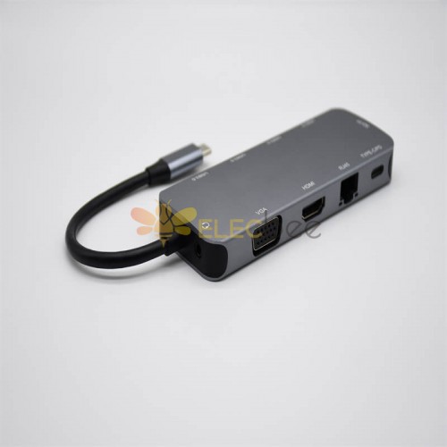 IMD-CS712 USB3.0 Hub & Smart Card Reader With Type-C Adapter