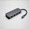 Bağlantı istasyonu USB Type-C - USB3.0x4 hub+HDMI+VGA+3,5 mm telefon jakı TRRS +RJ45 +SD + TF +USB PD