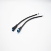 M8 Blue Rubber Core 4Pin Male And Female Connector For AC/DC IP67 Nylon Waterproof 0.2M Length 4*0.2㎜² Cable For LED