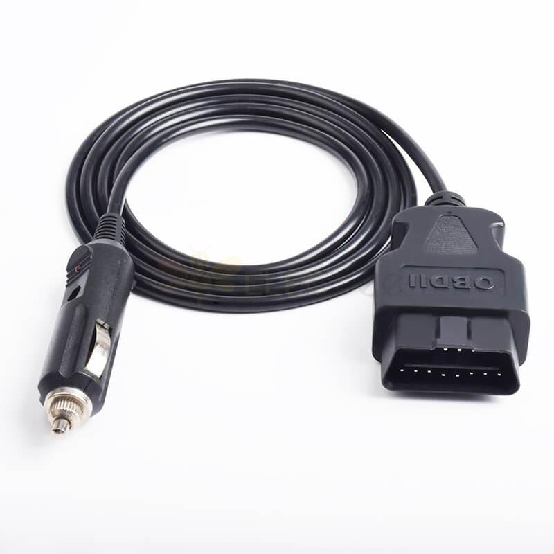 Cigarette Lighter To OBD Male Charging Cable Length 1M