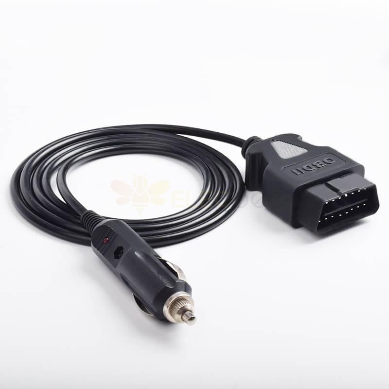 Cigarette Lighter To OBD Male Charging Cable Length 1M