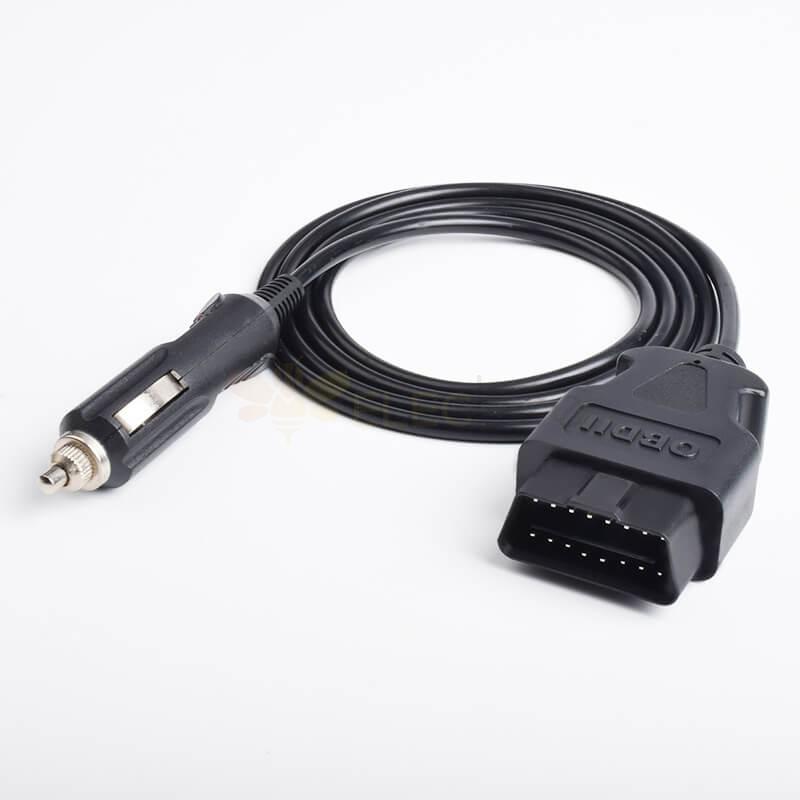 Cigarette Lighter To OBD Male Charging Cable Length 1M