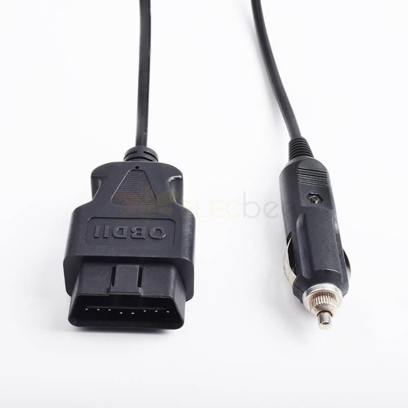 Cigarette Lighter To OBD Male Charging Cable Length 1M