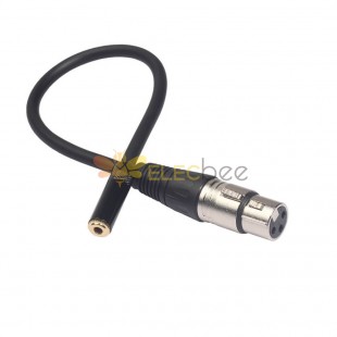 XLR 암 3.5mm 암 Trs 스테레오 마이크 케이블 0.3M 마이크 및 증폭기 연결에 적합