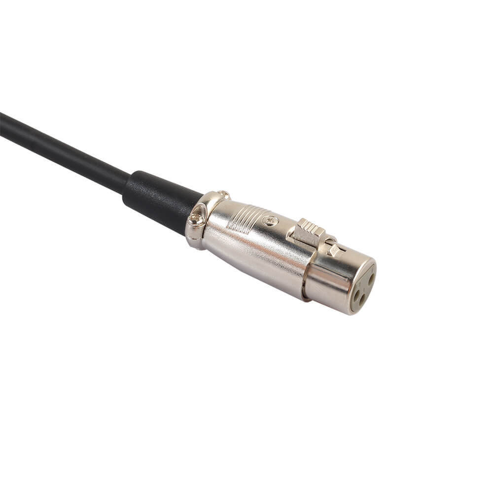3Pin XLR Jakı 6.35mm Stereo Erkek Fiş Mikrofon Adaptör Kablosu 1 M Kordon Profesyonel Ses Uzatma Kablosu Konektörü