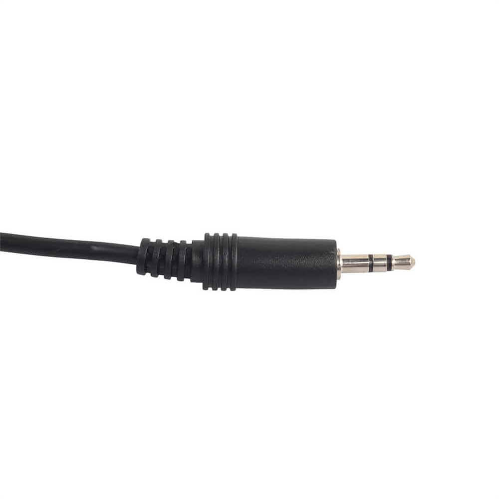 全铜黑色PVC线3.5mm公对母手机电脑音频延长线1米