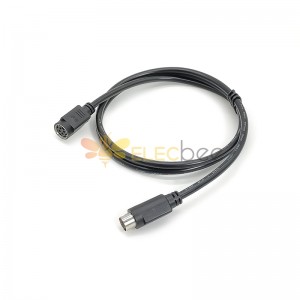 Power Din 4 Pin Male To Female Extension Cable 1M