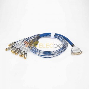 Extensão de adaptador de áudio estéreo analógico DB25 macho para 8 X RCA Snake Cable