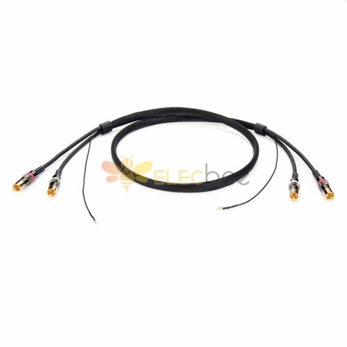 Phono-Kabel, männlich, Cinch-zu-Cinch-Tonarmkabel, 1 m