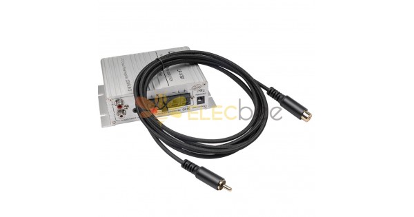 RCA Connector Extension Cable Male To Female 1 RCA To 1 RCA Audio Coaxial  Extension Cable Black 1.8M