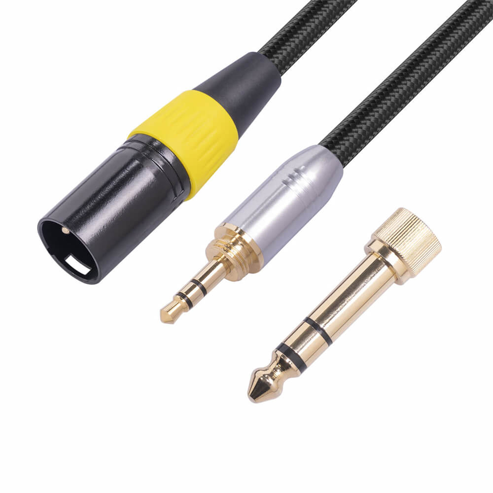 Cavo audio per mixer scheda audio maschio da 3,5 mm a XLR 3 pin maschio 0,3 m