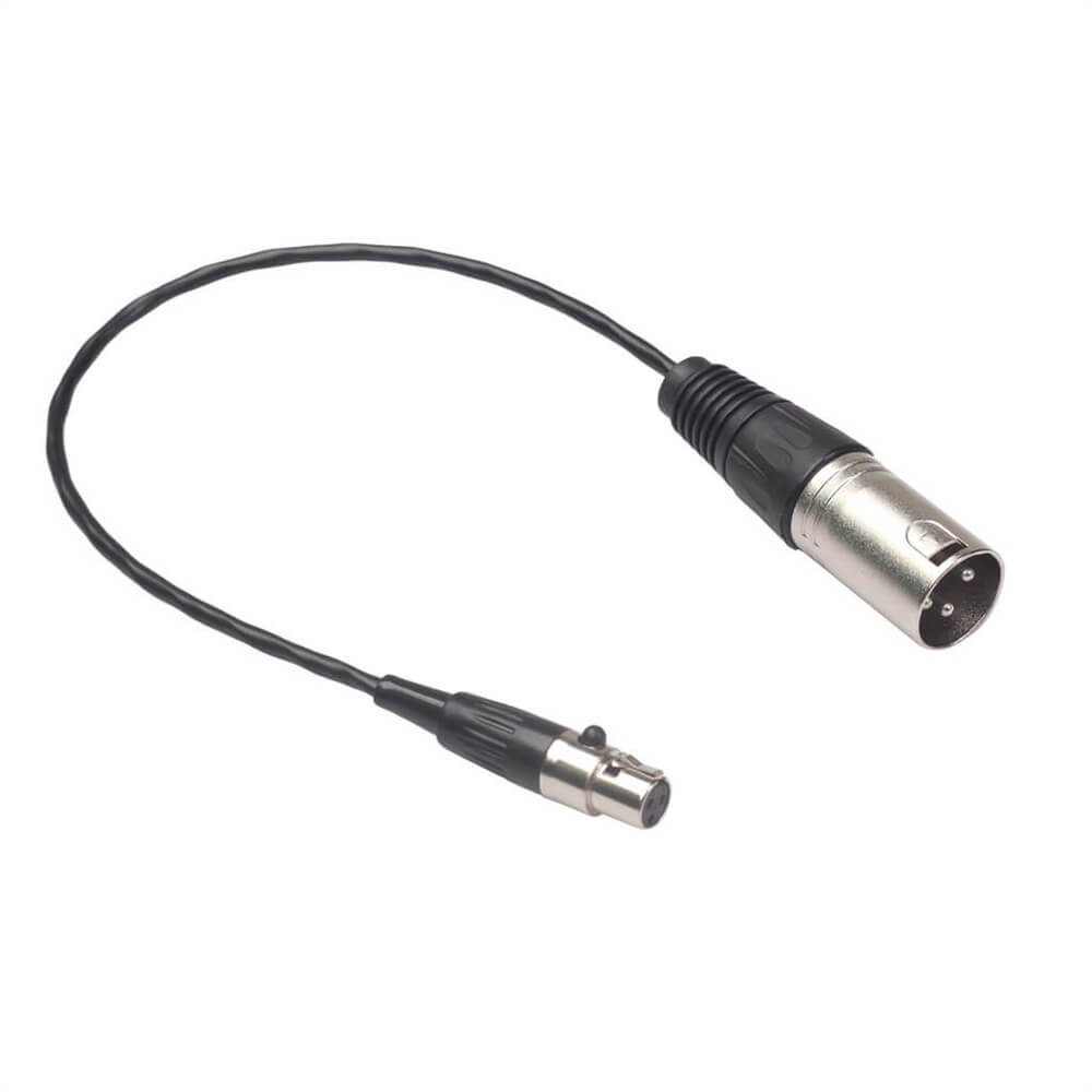 3-контактный разъем Mini XLR для разъема XLR для микрофона камеры Звуковая карта 48 В Аудиокабель 1 м
