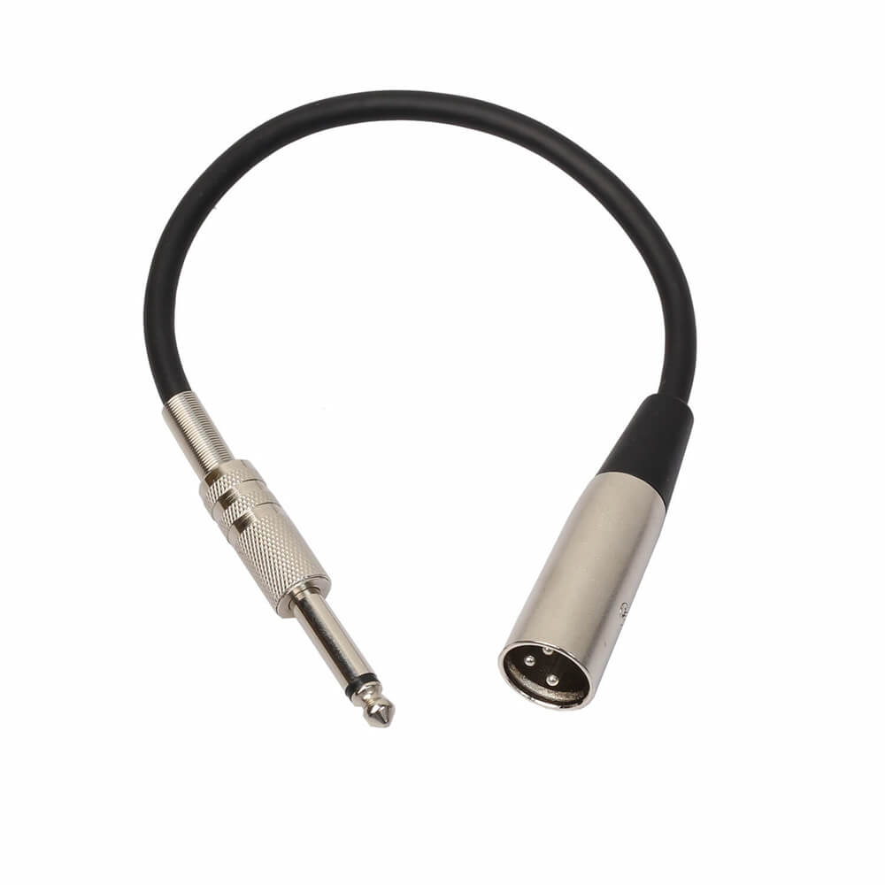 30 cm XLR 3 pin maschio a 1/4 di pollice (6,35 mm) spina maschio stereo TRS cavo audio per microfono
