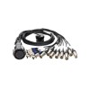 Cavi Audio Multi Pin XLR Snake Frmp 54 Pin Femmina - 8 XLR Maschio E 4 XLR Femmina 12 Canali - Fanout Digitale - Pvc