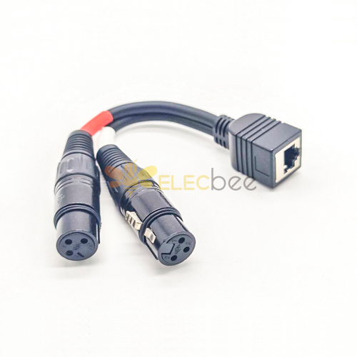 Cavo adattatore Axia Dual XLR femmina a RJ45 femmina 0,2 m