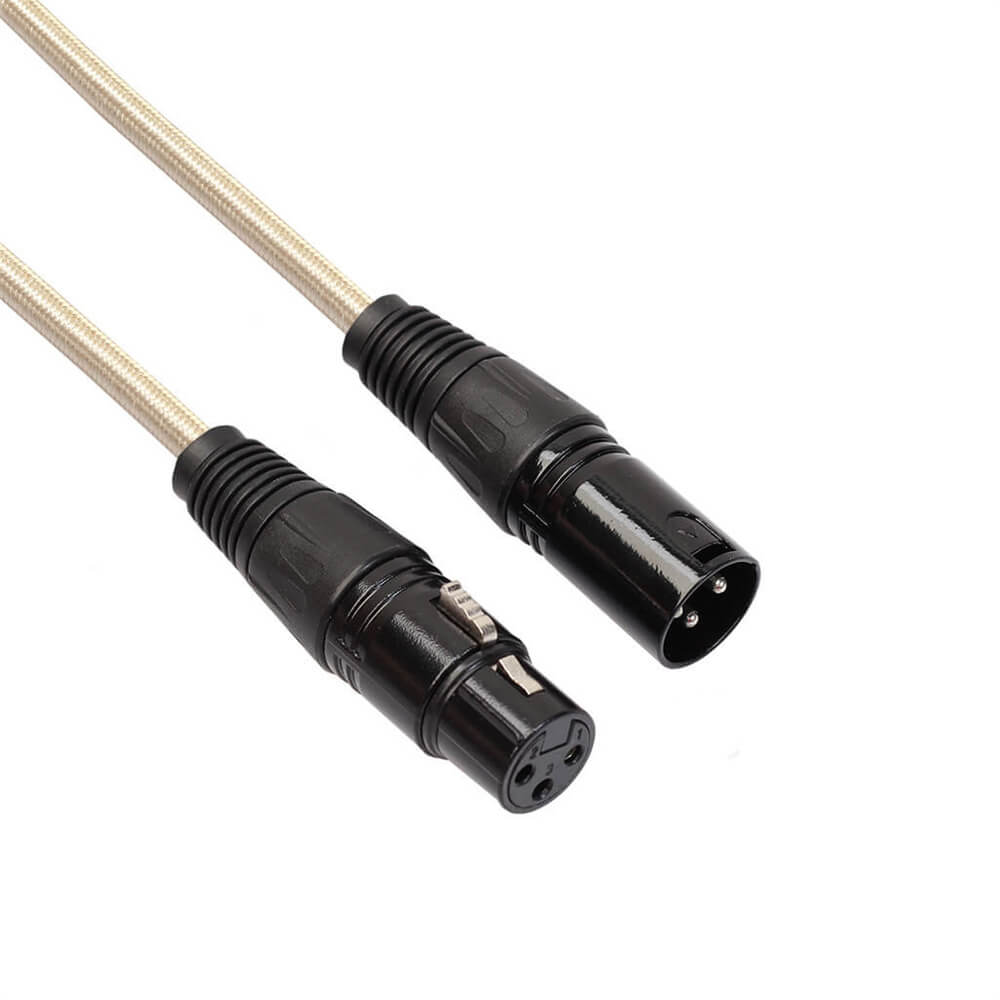 Сбалансированный двойной экран XLR Male To XLR Female Live Sound Card 48V Phantom Power конденсаторный микрофонный кабель 1 метр