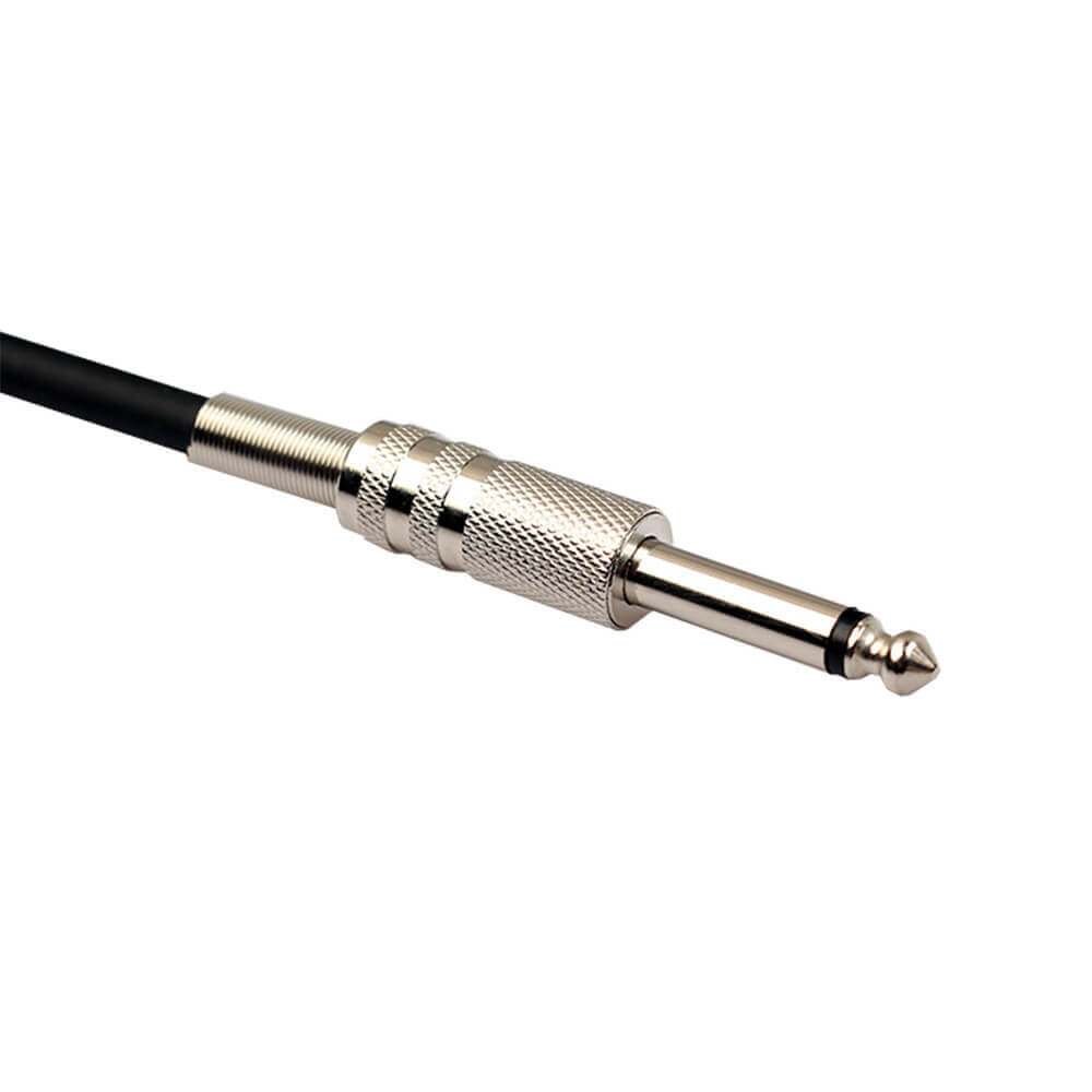 Cavo per microfono XLR con testa in lega di zinco nero 1M Cannon Doppia schermatura da 6,35 mm Maschio a 3 pin XLR Connettore per cavo femmina 3 pin
