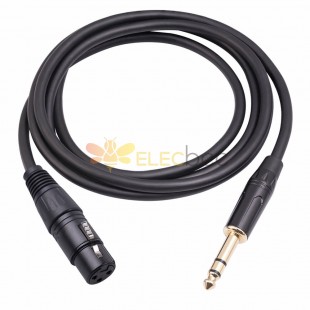 Cable 6.35Mm 1/4 Trs Macho A XLR 3Pin Hembra Cable Micrófono 1M