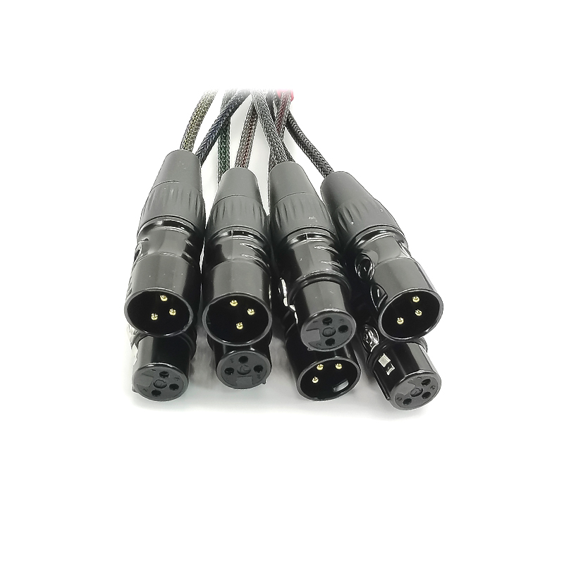 Cabo compatível com Tascam DB25 para 4*XLR macho 4XLR fêmea