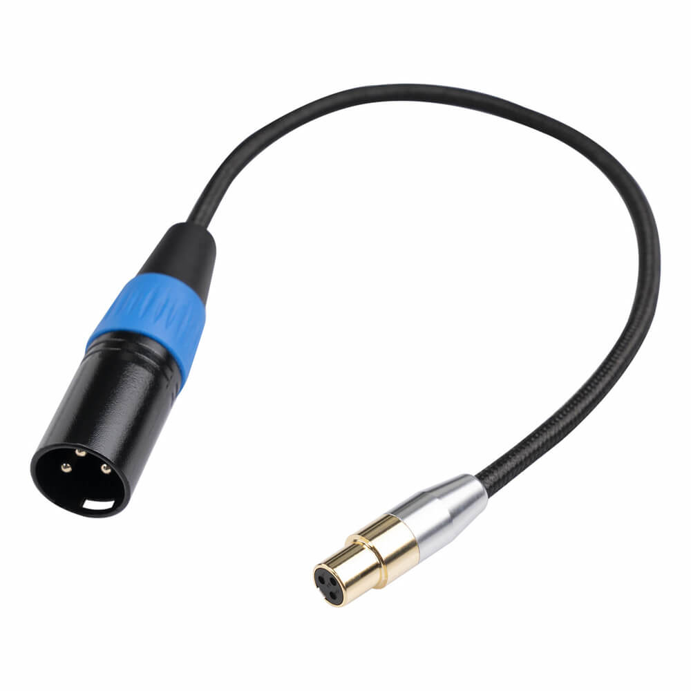 Mini cavo audio XLR femmina a XLR maschio 1 m per Blackmagic Pocket 4K/6K Camera Video Assist