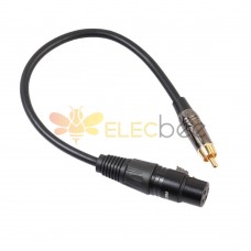 Cable audio 2x2 RCA, 1.5 metros negro - Venprotech