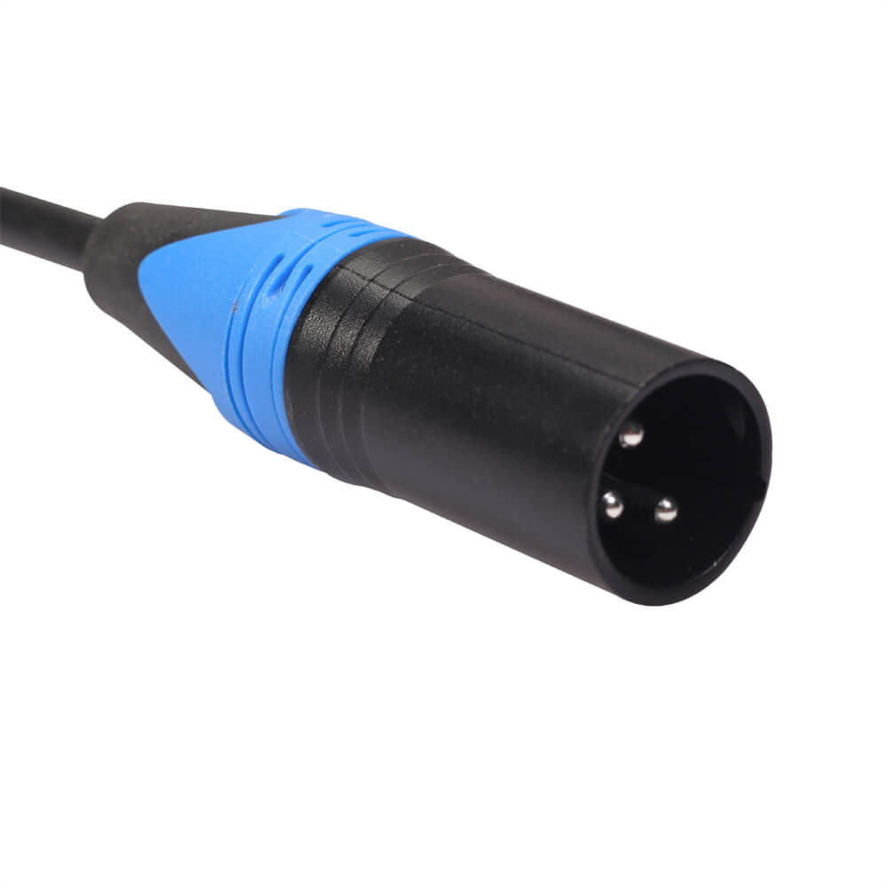 Cable de Audio XLR macho a hembra, Cable Speakon, amplificador de potencia, mezclador, Cable de conexión de altavoz, 1M
