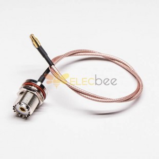 Типы коаксиальных кабелей, 20 шт., водонепроницаемые UHF, переборки, женские и прямые, MCX, мужские, обжимные, в сборе 30см