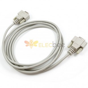 Cable de datos COM serie de 9 pines DB9 macho a hembra Cable RS232 extendido1 metro
